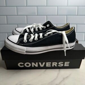 Converse Chuck Taylor All Star Ox Unisex 5 Men 7 Women Black Low Top  Sneakers
